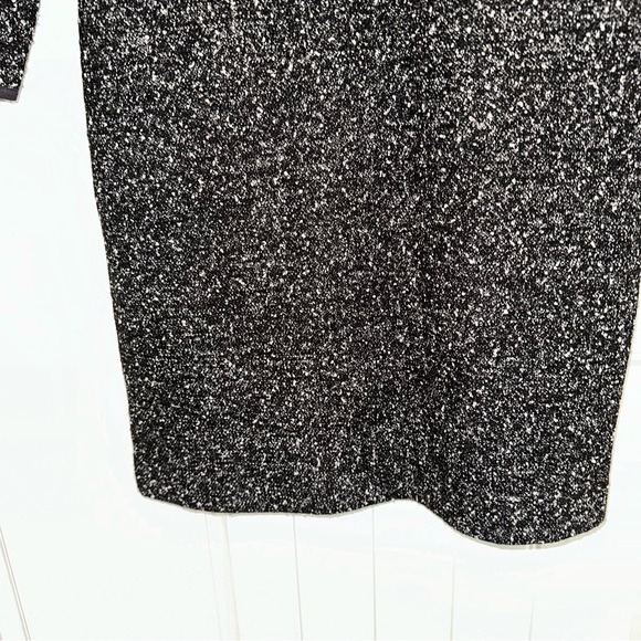 Talbots knit tweed black shift career dress women 4 - Picture 8 of 13